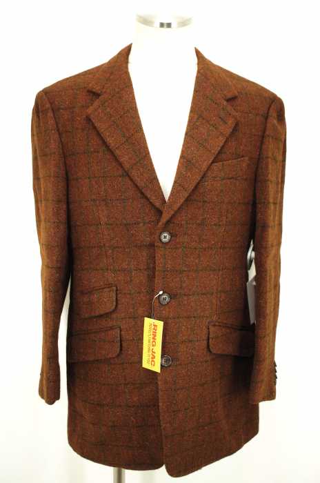 Harris Tweed(ハリスツイード) チェック柄3Bウールテーラードジャケット メンズ アウター