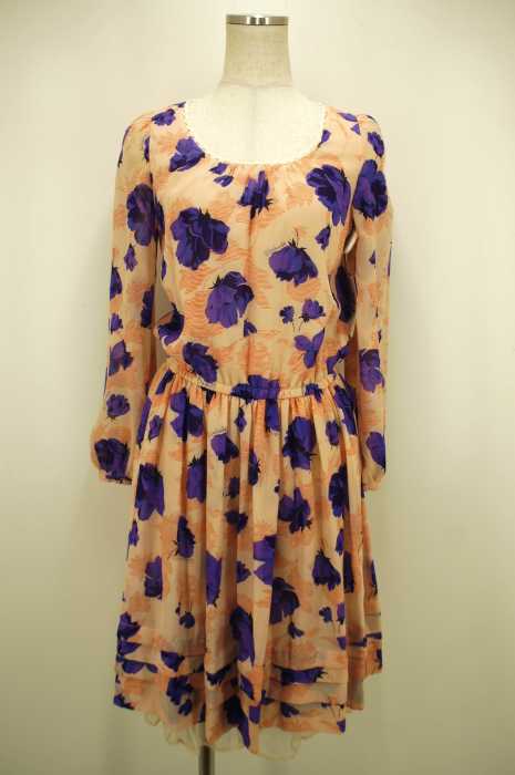 Riccimie （リッチミー） 花柄シフォンワンピース レディース ワンピース