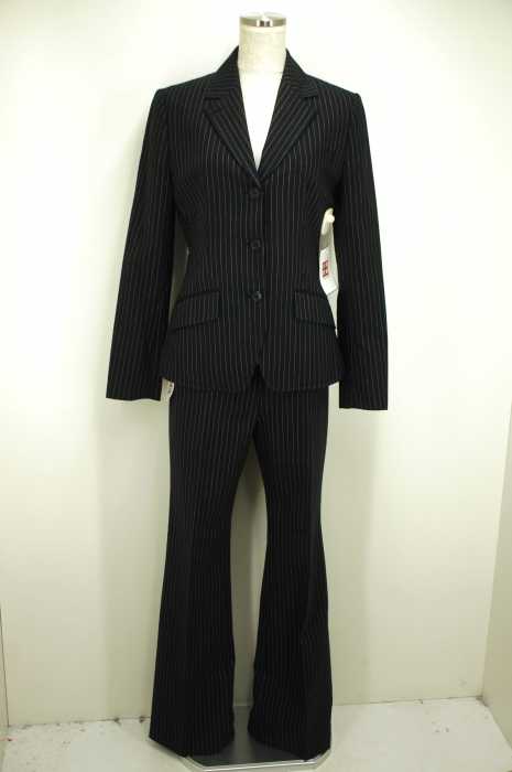 Paul Smith BLACK (ポールスミスブラック) セットアップ (ストライプ柄3Bテーラードジャケット・スラックスパンツ) レディース アウター
