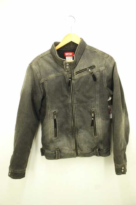 DIESEL （ディーゼル） スタンドカラーデニムUSED加工 メンズ アウター