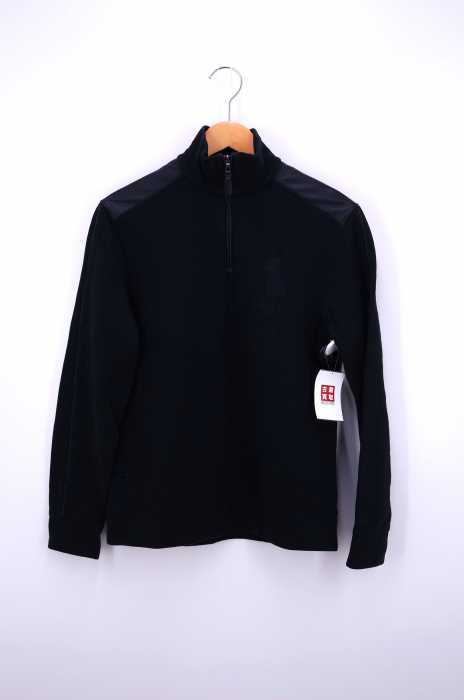 Polo by RALPH LAUREN （ポロバイラルフローレン） レザー切り返しプルオーバーハーフジップ メンズ トップス