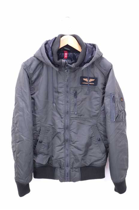 ALPHA INDUSTRIES （アルファインダストリーズ） HOODED RIB JKT メンズ アウター