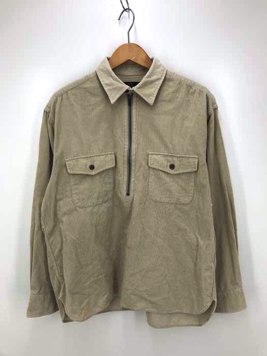 NEWYORKER（ニューヨーカー） ハーフジップコーデュロイ シャツ メンズ トップス