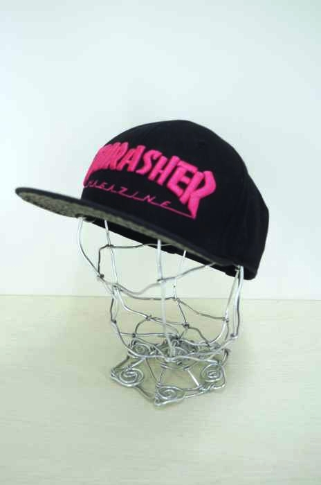 THRASHER（スラッシャー） ロゴ刺繍 6パネルキャップ レディース 帽子