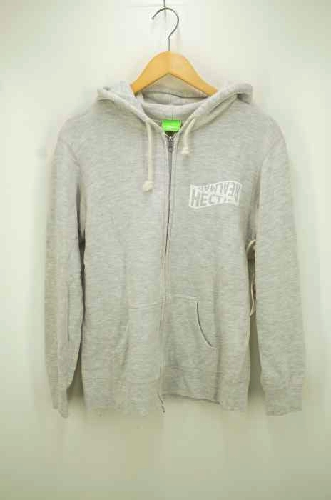 HEC by HECTIC(ヘックバイヘクティク) フロントプリント ジップアップ フーディ メンズ トップス