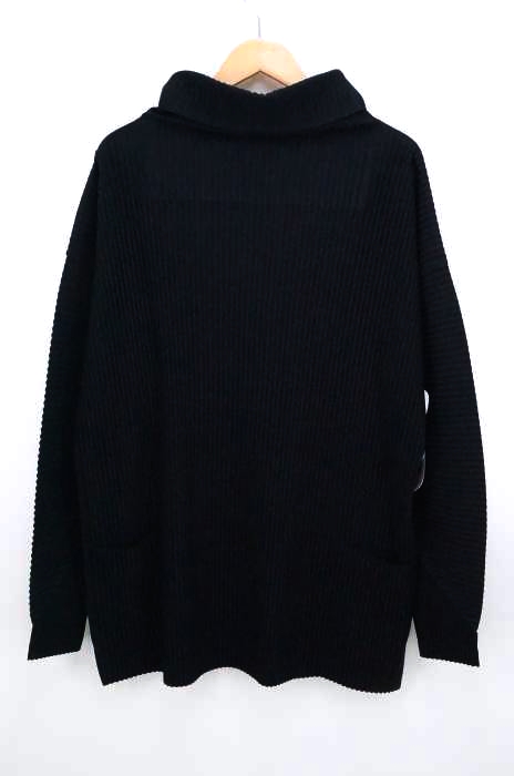 ISSEY MIYAKE HOMMEPLISSE ブラック タートルネック HOMME PLISSE ISSEY MIYAKE オムプリッセ イッセイミヤケ ブラック