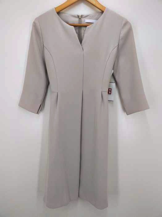 TONAL（トナル） スキッパーフレア7分袖ドレス レディース ワンピース