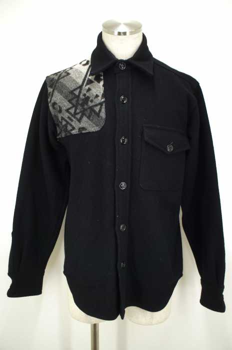 Johnson Woolen Mills （ジョンソンウーレンミルズ） WOOL SHIRTS JACKET　メルトンシャツジャケット メンズ アウター