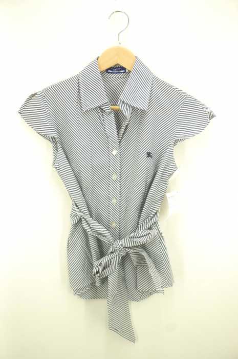 BURBERRY LONDON BLUE LABEL(バーバリーロンドンブルーレーベル) ウエストリボン付きスキッパーシャツ レディース トップス