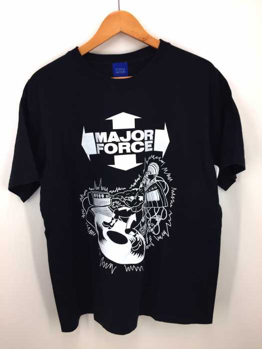bonjour records（ボンジュールレコーズ） MAJOR FORCE プリントクルーネックTシャツ メンズ トップス