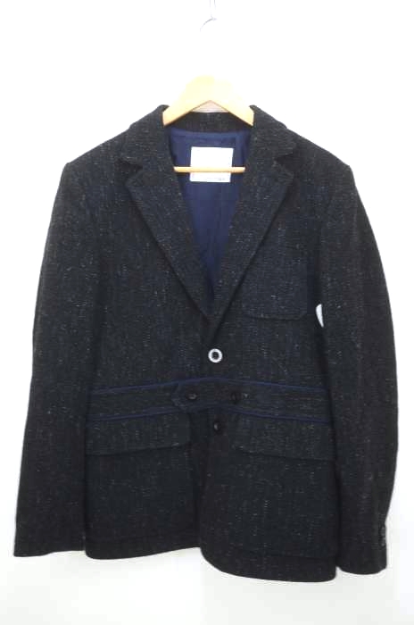 Sacai(サカイ) ヘリンボーンウールノーフォークジャケット メンズ アウター