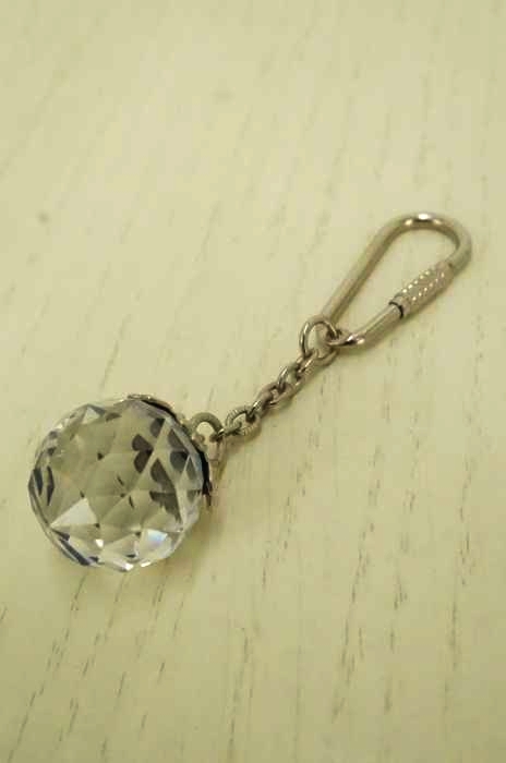 SWAROVSKI(スワロフスキ) ミラーボールモチーフガラスキーホルダー レディース ファッション雑貨