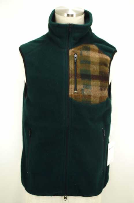 WOOLRICH （ウールリッチ） WOOLEN POCKET FLEECE VEST Hunter　ジップベスト メンズ トップス