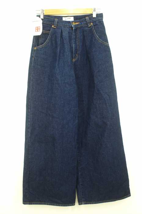 IENA SLOBE （イエナスローブ） LE DENIM タックデニムワイドパンツ レディース パンツ