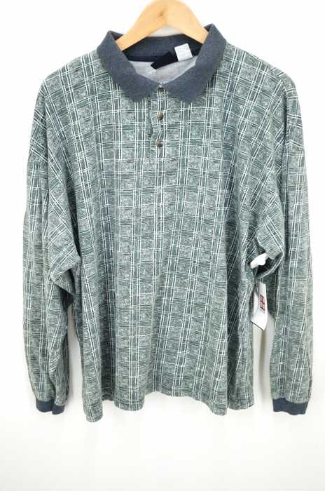 USED古着 (ユーズドフルギ) 総柄ボックスシルエットポロシャツ メンズ トップス