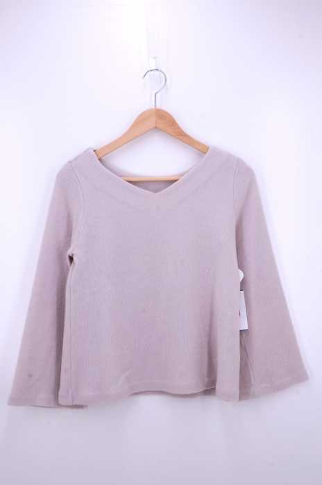 UNITED ARROWS green label relaxing （ユナイテッドアローズグリーンレーベルリラクシング） KF スムースキモウ Vネック ロングスリーブ カットソー レディース トップス