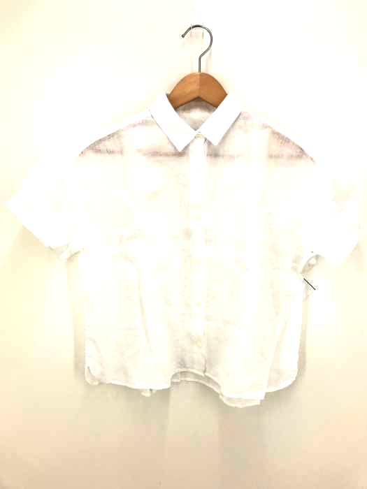 ivory court（アイボリーコート） フレンチリネン ワイドシルエット シャツ レディース トップス
