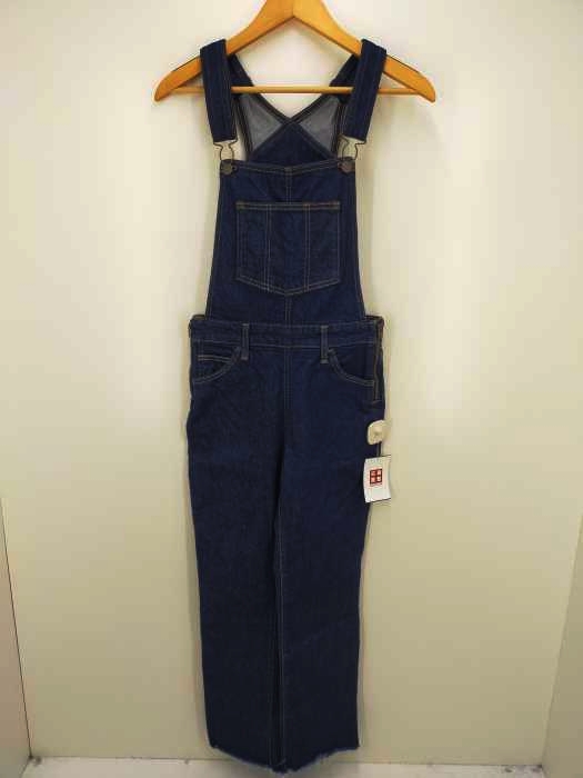 Levis リーバイス 裾カットオフ デニムフレアオーバーオール レディース オールインワン ブランド古着買取販売バズストア