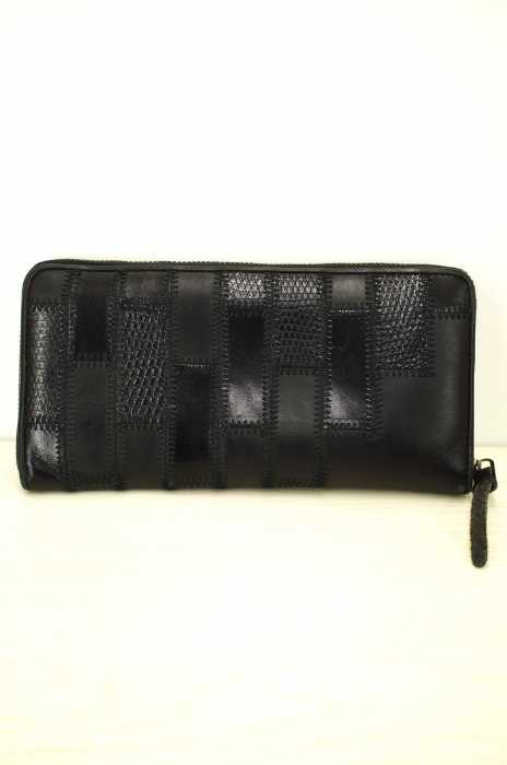 glamb×JAM HOME MADE （ジャムホームメイド） 14SS Gaudy zip wallet　パッチワークラウンドジップウォレット メンズ ファッション雑貨