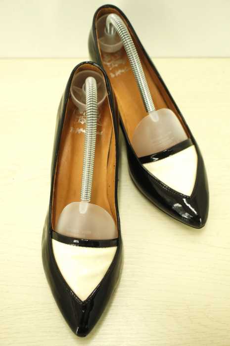 rosebud×Jeffrey Campbell (ローズバット×ジェフリーキャンベル) エナメルバイカラーインヒールパンプス レディース シューズ