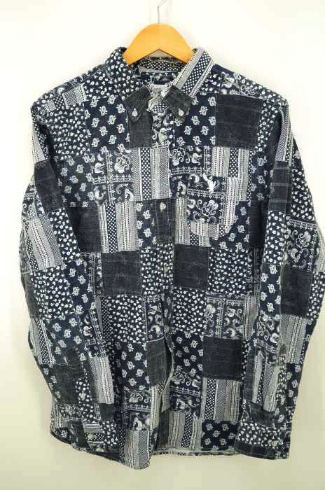 coen（コーエン） パッチワークバンダナ柄シャツ メンズ トップス