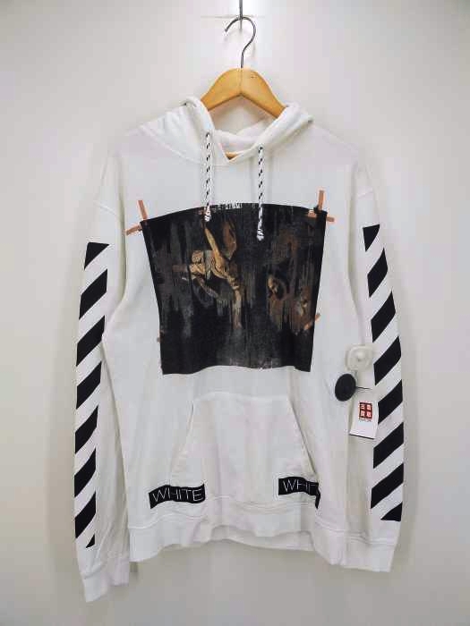 OFF-WHITE(オフホワイト) 絵画プリント プルオーバー フーディ メンズ トップス