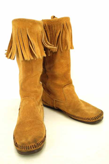 Minnetonka （ミネトンカ） スウェードフリンジモカシンブーツ レディース シューズ