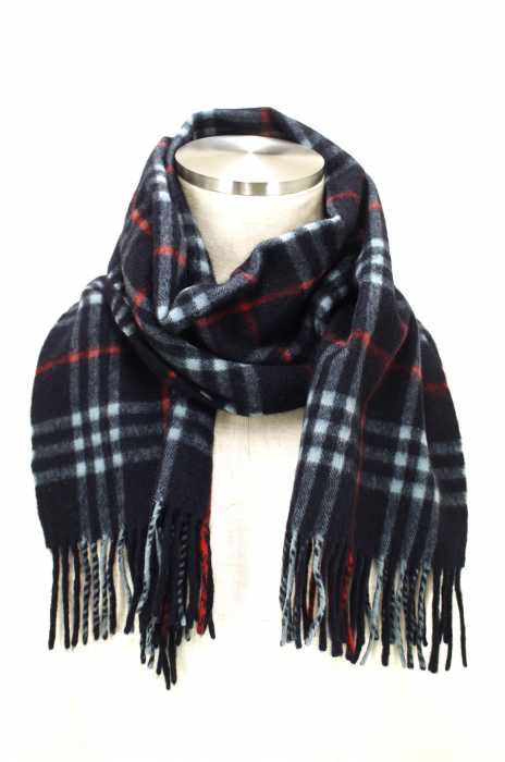 BURBERRY LONDON（バーバリーロンドン） ノバチェック柄カシミヤマフラー メンズ ファッション雑貨