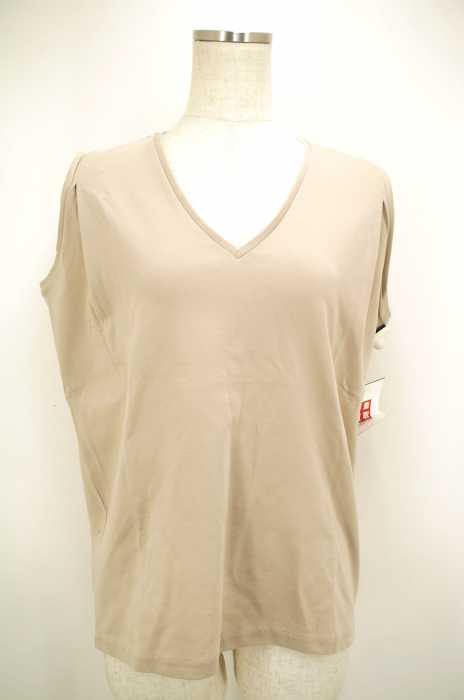 BEAUTY & YOUTH UNITED ARROWS （ビューティーアンドユースユナイテッドアローズ） ポンチVネックタックノースリーブ レディース トップス