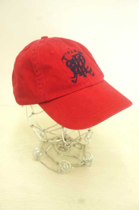 Polo by RALPH LAUREN (ポロバイラルフローレン) USED加工 フロント刺繍 レディース 帽子