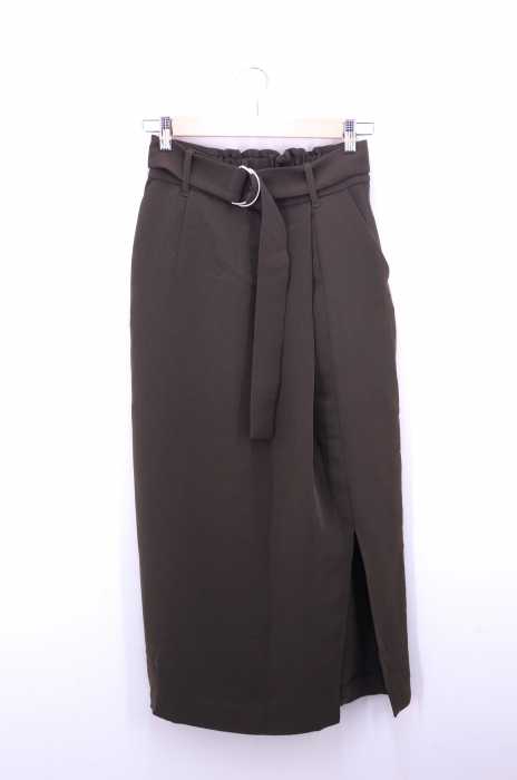 KBF＋（ケービーエフプラス） 18AW フロントスリットベルト付きスカート レディース スカート