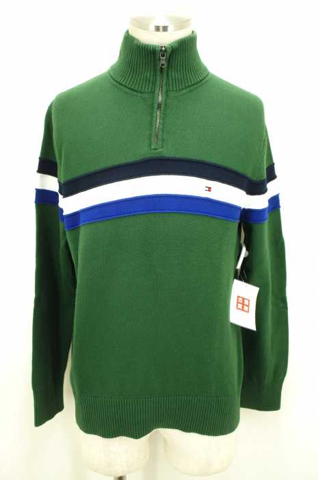 TOMMY HILFIGER （トミーヒルフィガー） 16AW ハーフジップボーダートップス トレーナー メンズ トップス