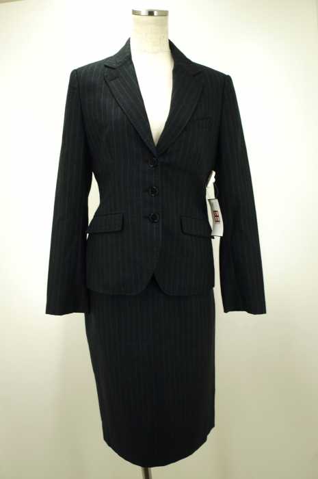 Paul Smith BLACK （ポールスミスブラック） セットアップ (3Bマルチストライプ柄テーラードジャケット・タイトスカート) レディース アウター