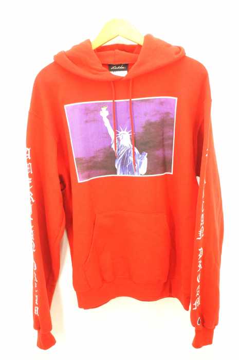 Champion （チャンピオン） フロントスリーブプリントパーカー メンズ トップス
