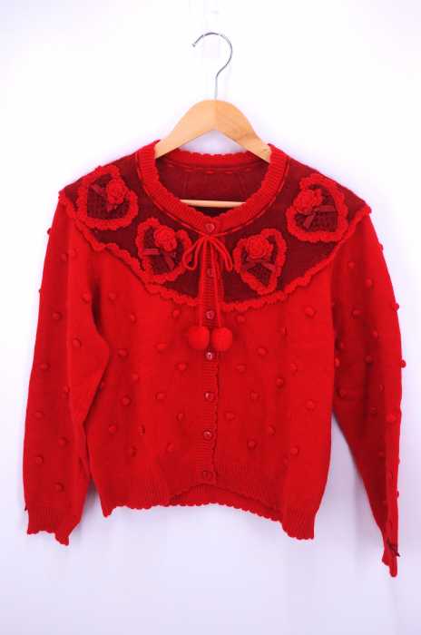PINK HOUSE（ピンクハウス） 15AW ハートモチーフ付きカーディガン レディース トップス