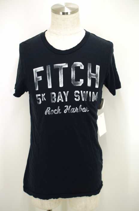 Abercrombie & Fitch （アバクロンビーアンドフィッチ） ロゴプリントダメージ加工Tシャツ メンズ トップス
