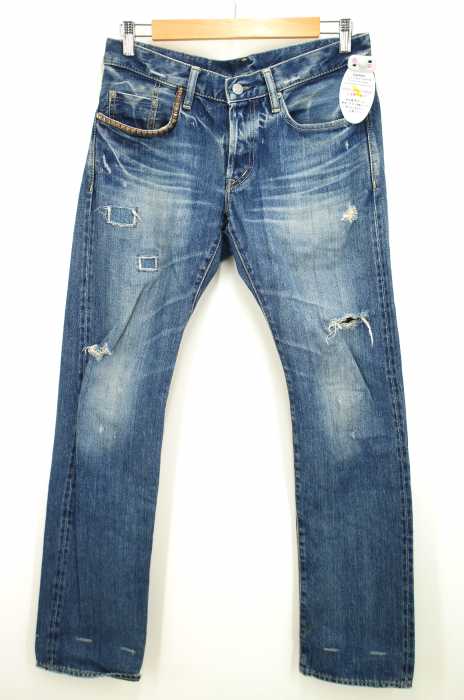 HYSTERIC GLAMOUR （ヒステリックグラマー） SP加工スタッズ付きデニムパンツ メンズ パンツ