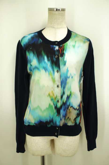 Paul Smith BLACK （ポールスミスブラック） 総柄プリント切替カーディガン レディース トップス