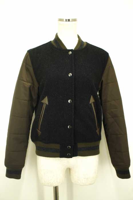 UNIQLO×G.V.G.V （） 中綿 袖切替 ウール混 レディース アウター