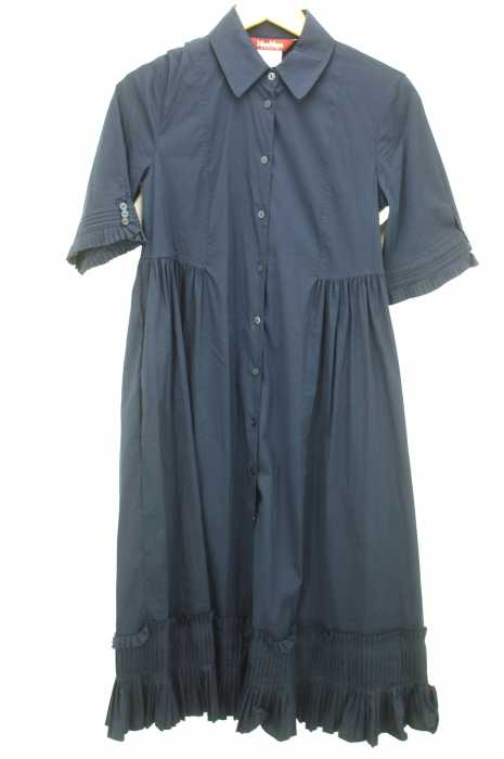 MAX MARA （マックスマーラ） 裾プリーツ レディース ワンピース
