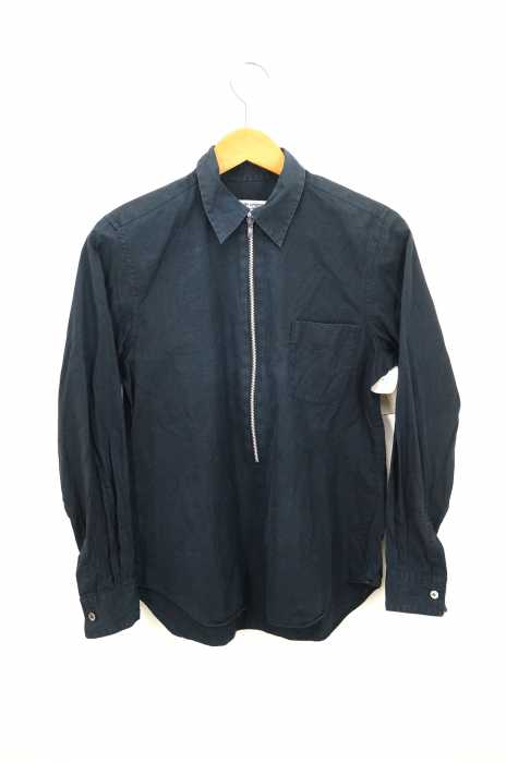 robe de chambre COMME des GARCONS(ローブドシャンブルコムデギャルソン) 90s AD1999 99AW フロントジップ コットンプルオーバーシャツ レディース トップス