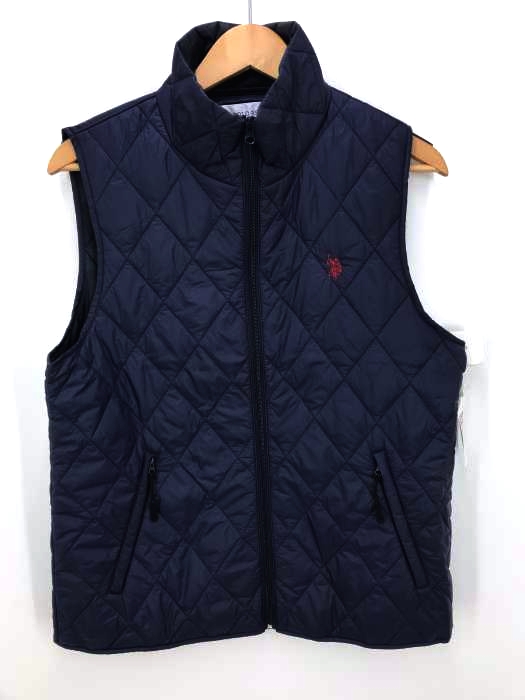 U.S.POLO ASSN（ユーエスポロアッスン） ワンポイント刺繍ベスト メンズ トップス