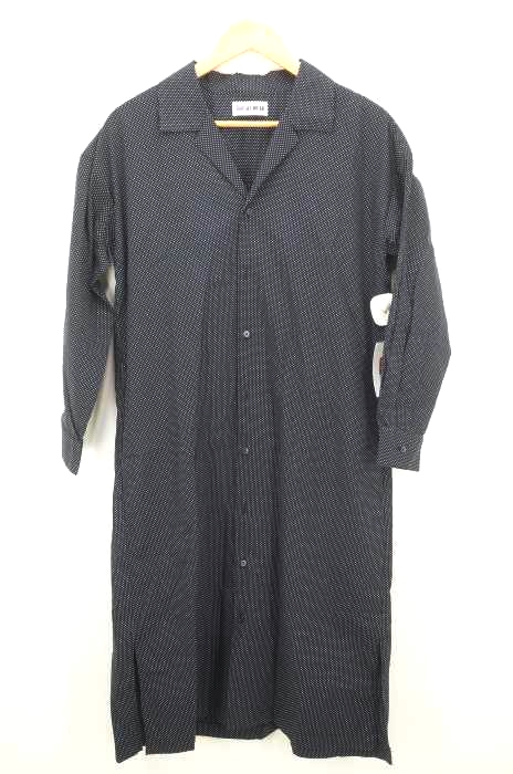 SOCIAL WEAR(ソーシャルウェア) ドット柄 オープンカラー シャツワンピース レディース ワンピース