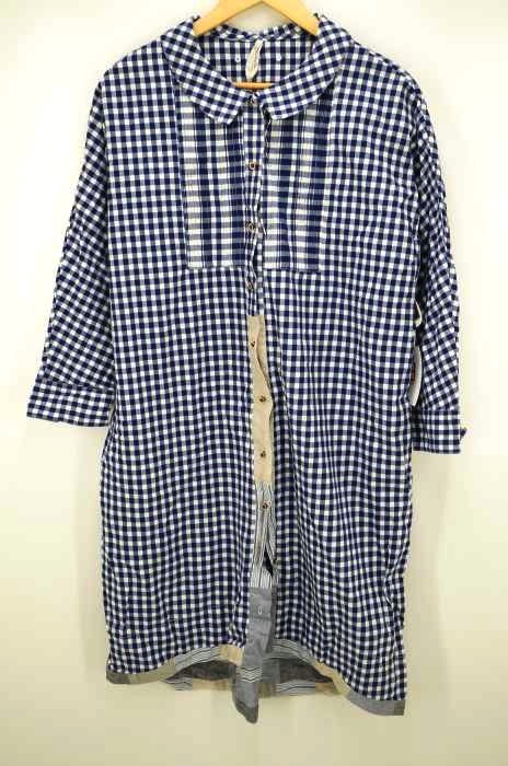 Atelier de conges payes（） ギンガムチェック シャツワンピース レディース ワンピース