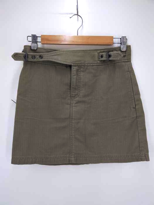Marc by Marc Jacobs(マークバイマークジェイコブス) Greenwich Army Buckle Front Mini Skirt ヘリンボーン グルカ ミニスカート レディース スカート