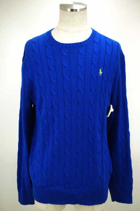 POLO RALPH LAUREN （ポロラルフローレン） ポニー刺繍ケーブルニットセーター メンズ トップス