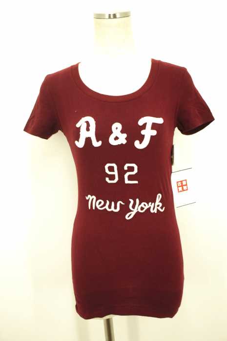 Abercrombie & Fitch （アバクロンビーアンドフィッチ） ロゴ刺繍Tシャツ レディース トップス