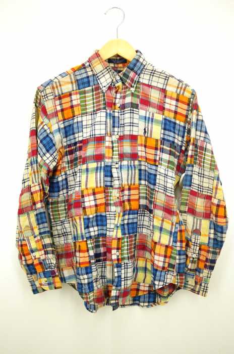 Polo by RALPH LAUREN （ポロバイラルフローレン） パッチワークボタンダウンシャツ メンズ トップス