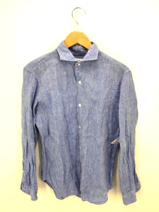 EDIFICE（エディフィス） Herdmans Linen 7s カッタウェイシャツ メンズ トップス