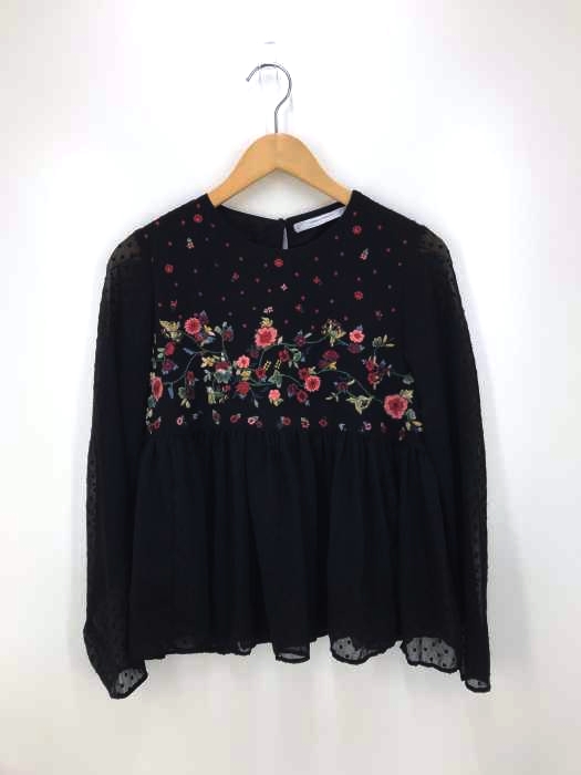 ZARA Trafaluc collection（ザラトラファルクコレクション） 花柄 フリルブラウス レディース トップス